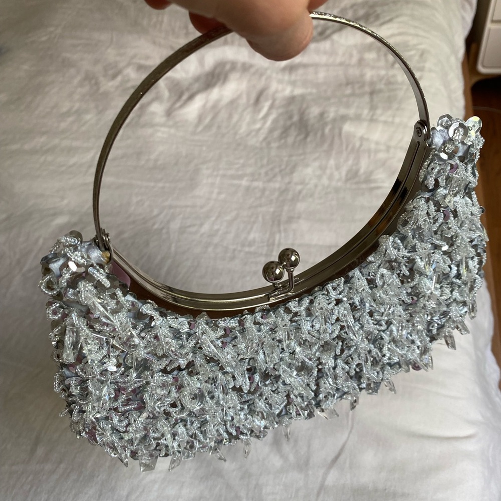 Beaded Sequin Clutch Purse Handmade
